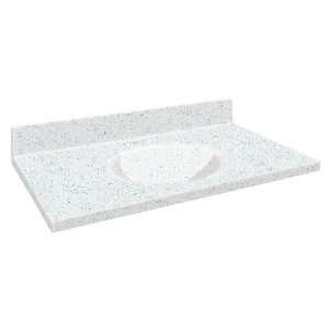  Transolid Solid Surface, Vanity Top with Integral Bowl 