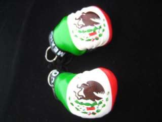 NEW MEXICAN FLAG MEXICO BOXING GLOVE KEYCHAIN KEY CHAIN  