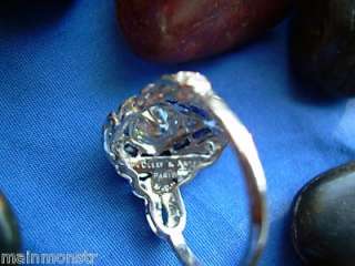 1920S REAL GENUINE Antique Van Cleef & Arpels Diamond Sapphire Solid 