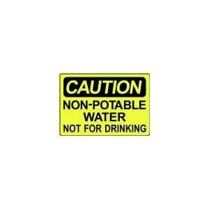   WATER NOT FOR DRINKING 10x14 Heavy Duty Indoor/Outdoor Plastic Sign