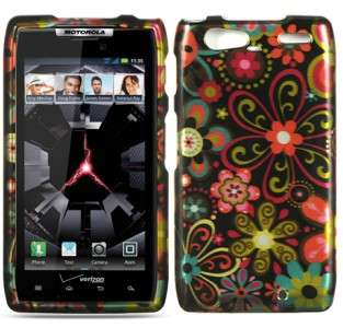 For Motorola DROID RAZR MAXX HARD Case Snap On Phone Cover Black Multi 