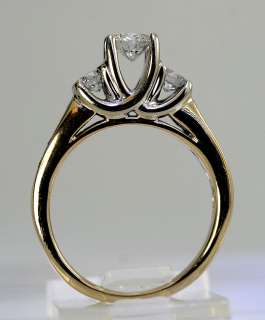   PRESENT FUTURE 14K YELLOW GOLD ENGAGEMENT RING $3200 RETAIL  