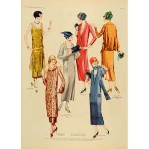  1925 Butterick Fashion Dress Tunic Patterns Hats Women 