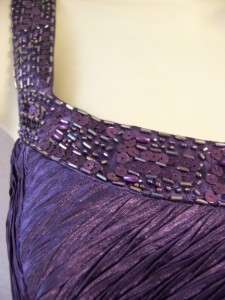 PATRA Light Purple Chiffon Beaded Formal Gown Dress Jacket 10 NWT 