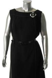 Tahari ASL NEW Plus Size Career Dress Black BHFO Sale 22W  