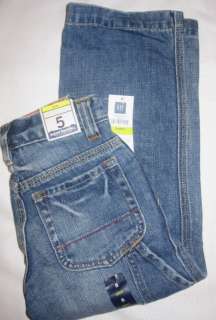 NWT Boys Gap Kids Carpenter Blue Jeans 5 Slim  