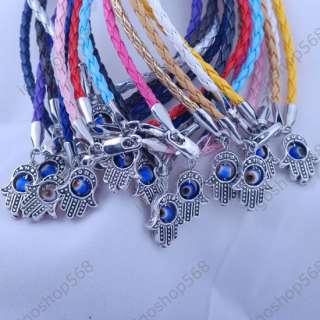   String Jewelry Fashion Wrist Wrap Bracelet hand devil eye 10pcs  