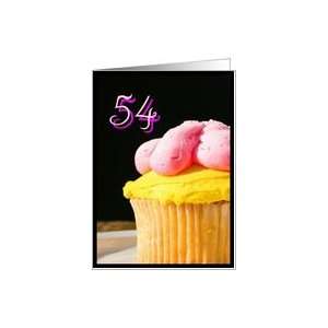  Happy 54th Birthday muffin Card Toys & Games