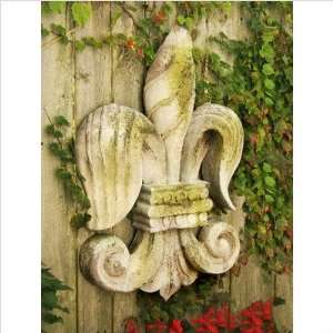  OrlandiStatuary Fleur De Lis of Old Garden Wall Decor 