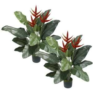   Potted 38 Heliconia Artificial Tropical Silk Plants