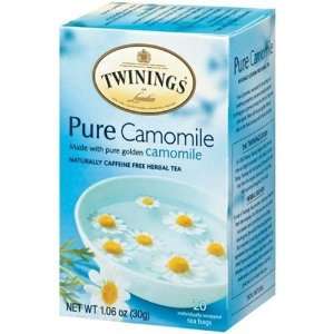 Twinings, Pure Camomile Herb Tea, 20 Grocery & Gourmet Food