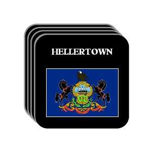 US State Flag   HELLERTOWN, Pennsylvania (PA) Set of 4 Mini Mousepad 