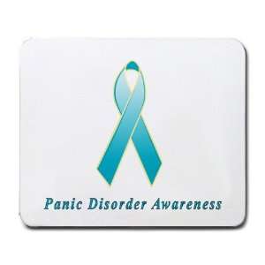  Panic Disorder Awareness Ribbon Mouse Pad