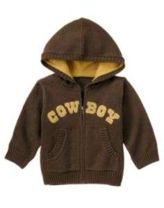 GYMBOREE BABY TODDLER BOYS COWBOY SWEATER OR HOODIE NWT  