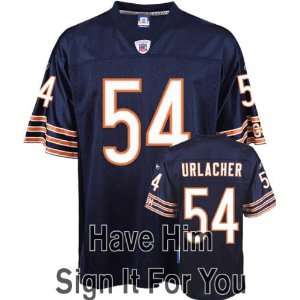 Brian Urlacher Chicago Bears Personalized Autographed Jersey  