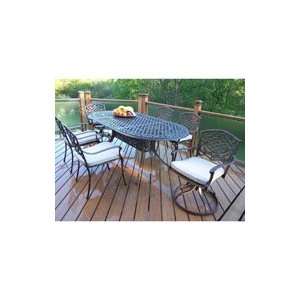  Oakland Living Mississippi Oval 9Pc Dining Set with 