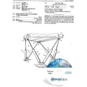  NEW Patent CD for MOTION SIMULATOR ACTUATOR JOINT 