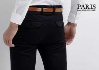 Homme fashion Men Luxury Design Multi Button Dress Trousers/Pants