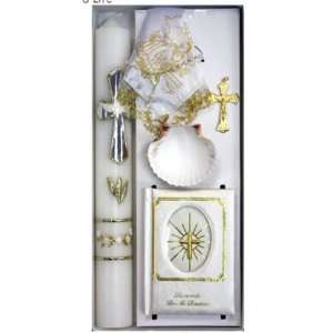 Gift Set in English with 14 Candle, Shell, Large Missal (5x3 Mother 