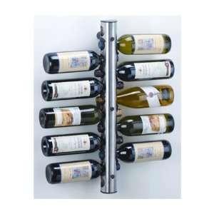   Line WL N027 12 Bottle Stainless Steel Wall Wine Rack