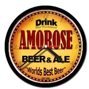  AMOROSE beer and ale wall clock 