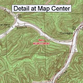  USGS Topographic Quadrangle Map   Hima, Kentucky (Folded 