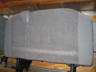08 12 Ford Econoline Van 2nd Row 3 Passenger Gray Cloth Bench Seat 