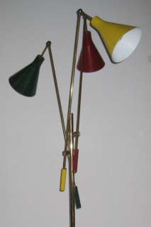 Arredoluce Mid Century Modern Italian Brass Floor Lamp  