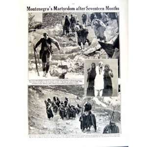  1915 16 WORLD WAR MONTENEGRIN SOLDIERS CETINJE CATTARO 