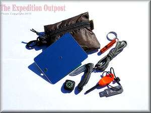 Expedition Outpost Day Trippin Ultralight Survival Kit w Buck Knife 