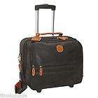 Brics Life 15 Rolling Tote, Olive, Carry On Wheeled Laptop Case NEW