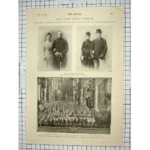  1901 ROYAL WEDDING WILHELMINA HOLLAND DUKE HENRY