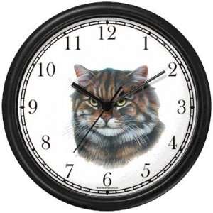  Main Coon Cat   JP   Wall Clock by WatchBuddy Timepieces 