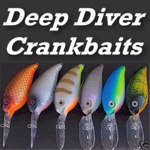 oz Deep Diver Crankbait ~ No Hooks  