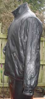 80s Jay Jacobs Racer Black Leather Jacket Miss M  