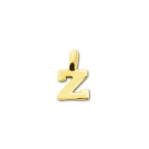  Gold Vermeil Alphabet Charms   Z