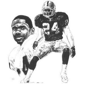 Charles Woodson Oakland Raiders 16x20 Lithograph  Sports 