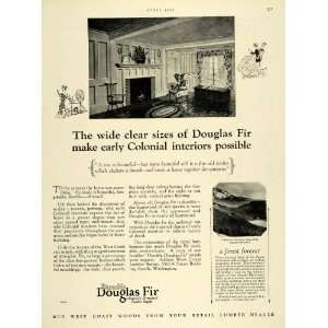   Colonial Interior Decoration   Original Print Ad