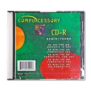  CD R,Branded W/Defined Writing Area 80 Minutes/700MB,SGL 
