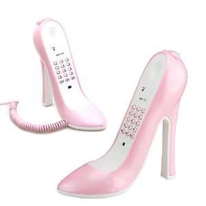  high heel lady shoe novelty home phone telephone pink phn 