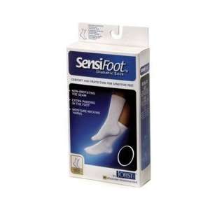  Jobst Socks Sensifoot Diabetic Crew 8 15mm Black (110852 