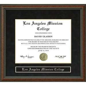  Los Angeles Mission College (LAMC) Diploma Frame Sports 