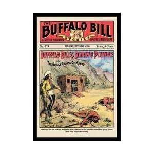 The Buffalo Bill Stories Buffalo Bills Daring Plunge 12x18 Giclee on 