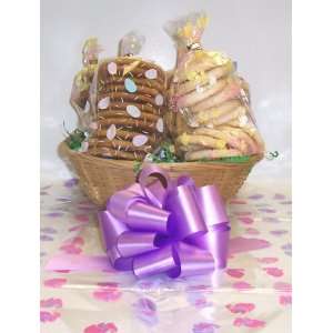   Cakes Small Nut Lovers Cookie Basket with No Handle Bunny Hop Wrapping