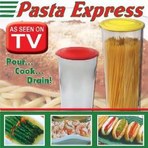 Pasta Express Single Set   Pour Cook Drain   As Seen On TV  