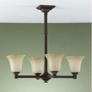 Murray Feiss Lighting F2214/4ORB American Foursquare CollecChandelier 