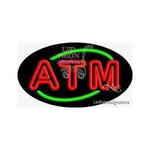ATM Neon Sign 17 inch tall x 30 inch wide x 3.50 inch wide x 3.5 inch 