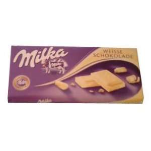 Milka White Chocolate, 100g  Grocery & Gourmet Food