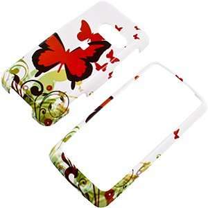  Brown Butterfly Protector Case for LG Rumor Touch LN510 
