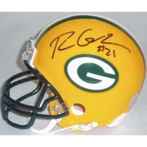  Ryan Grant Signed Packers Riddell Mini Helmet Sports 